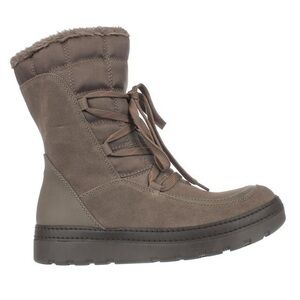 Baretraps Lancy Women Round Toe Synthetic Winter Boot, Mushroom 8.5